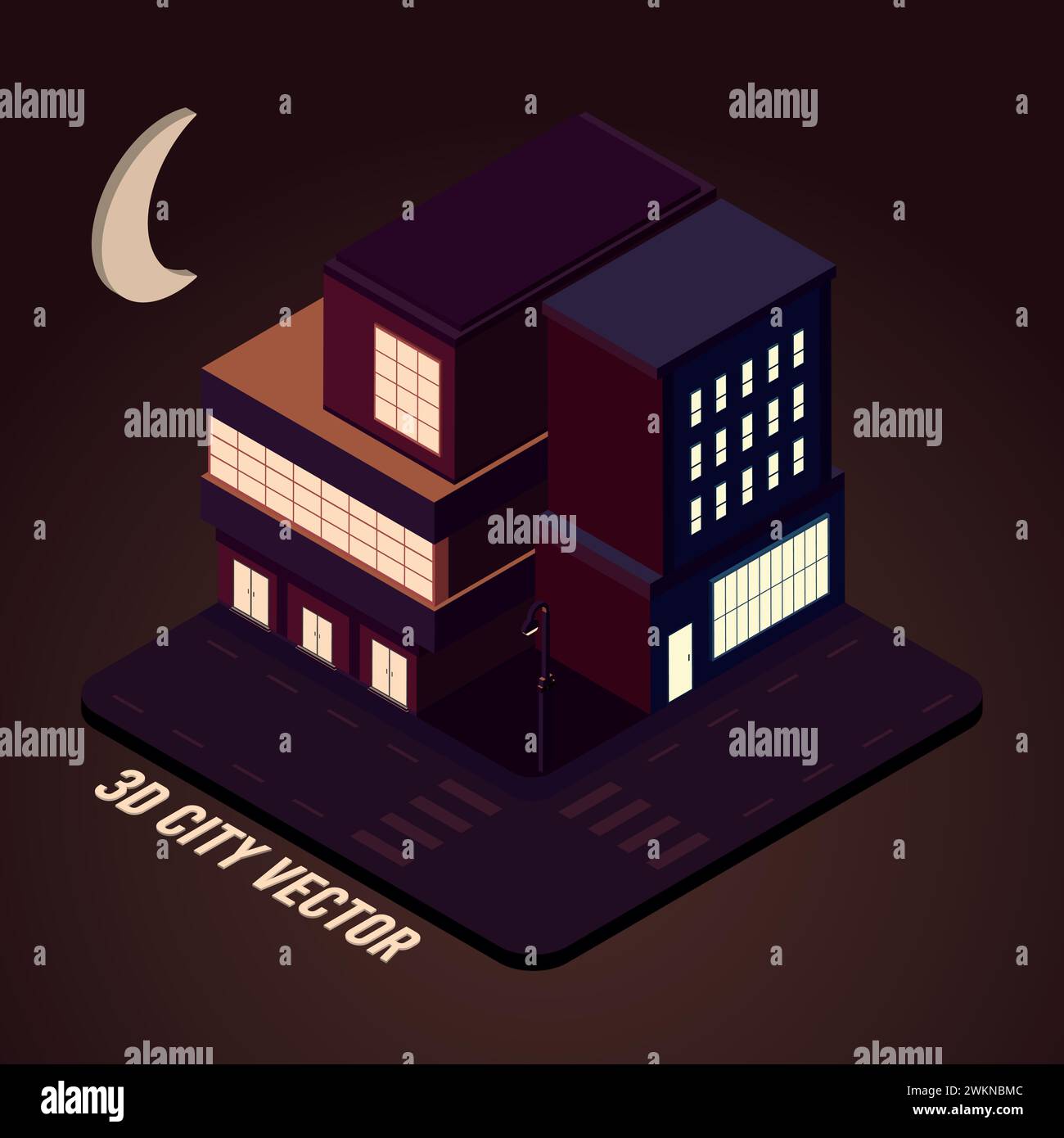 Isometric cityscape buildings Vector Stock Vector Image & Art - Alamy