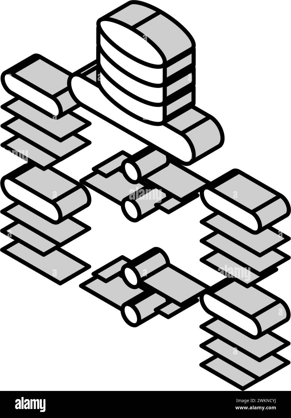 software deployment isometric icon vector illustration Stock Vector ...