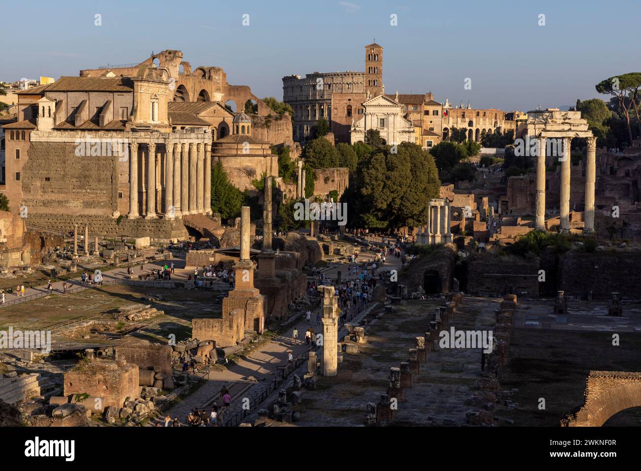 Ruins in the Roman Forum in Rome, Italy Stock Photo - Alamy