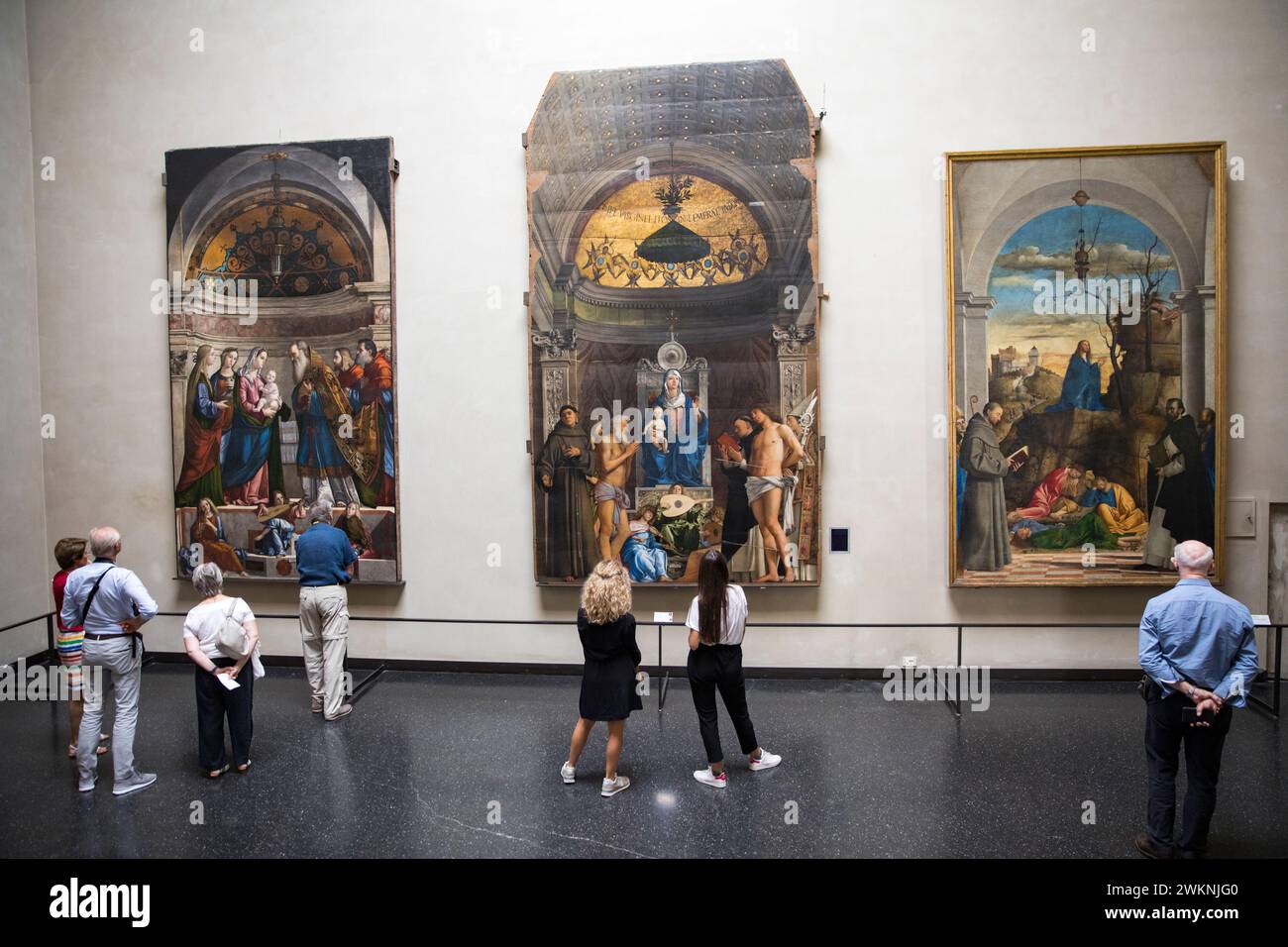 The Academy Gallery, also known as Gallerie dell'Accademia, houses an incredible collection of Venetian and European art from the 14th to the 18th cen Stock Photo
