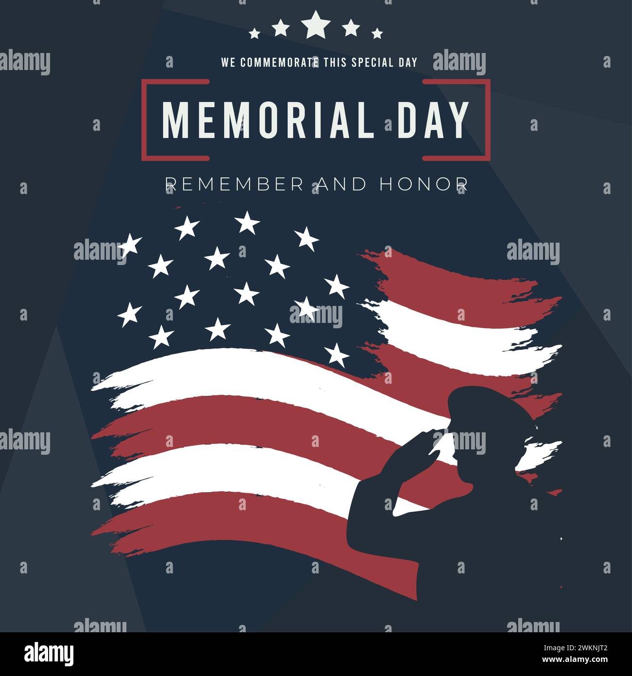 Vintage memorial day poster Vector Stock Vector Image & Art - Alamy