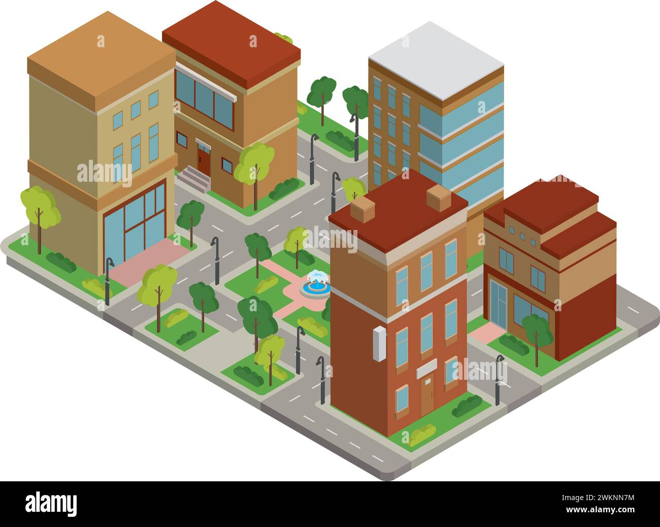 Isometric view of a hotel hi-res stock photography and images - Alamy