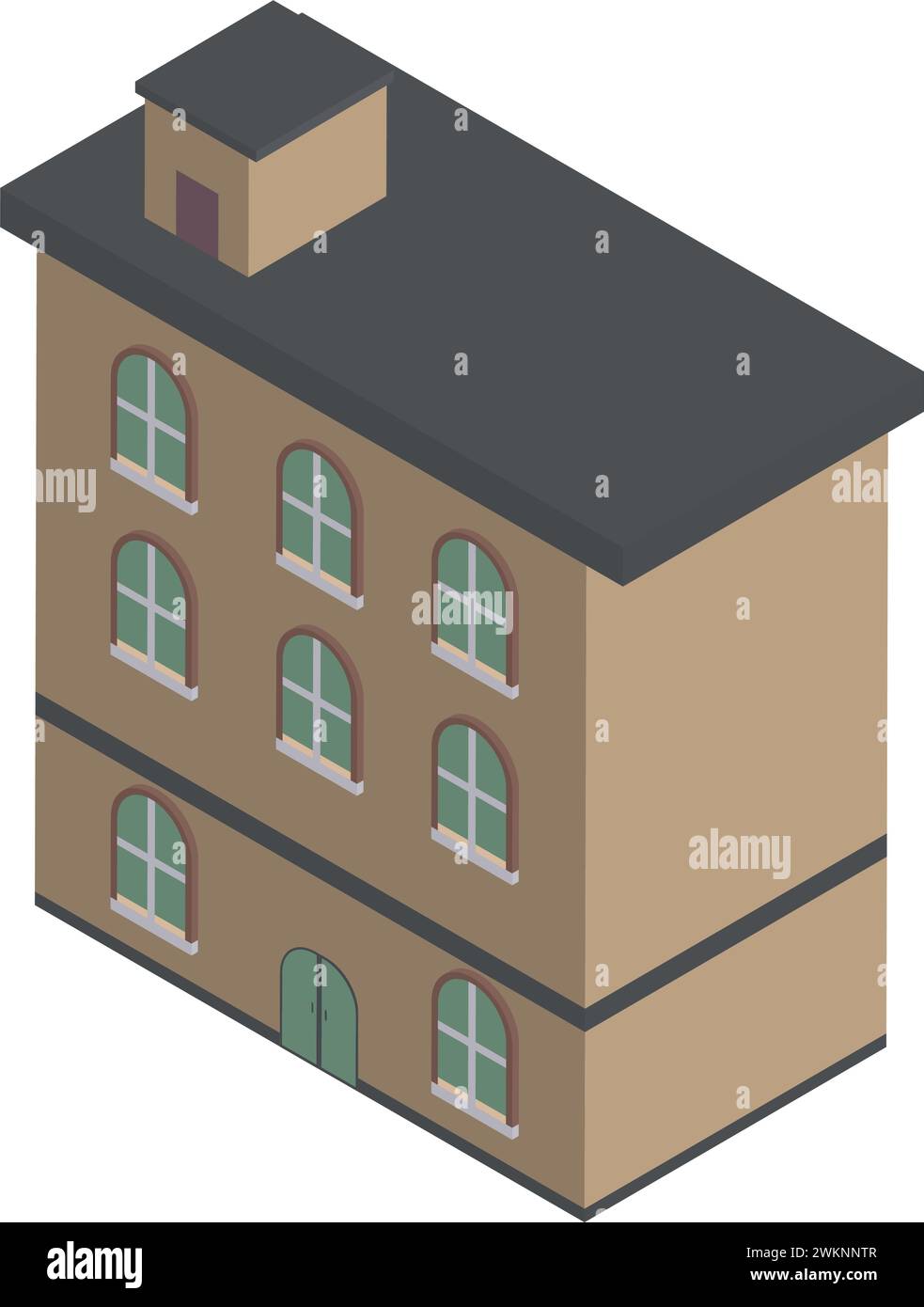 Isometric skyscraper building object hi-res stock photography and ...