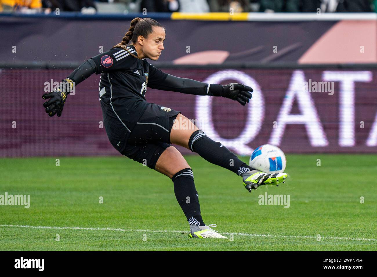Argentina goalkeeper Laurina Oliveros (12) during the Concacaf W Gold