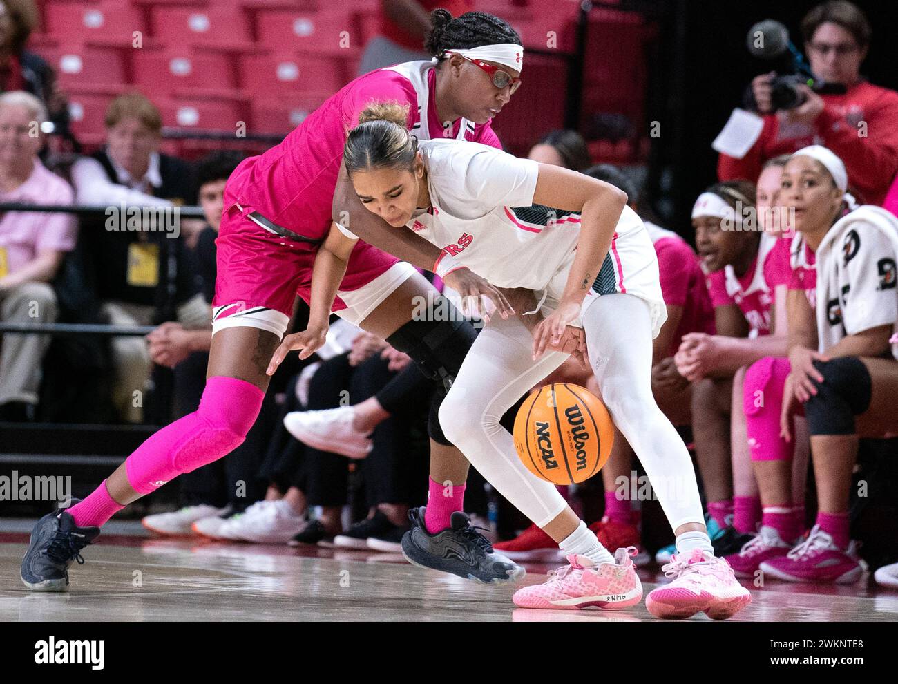 College Park, USA. 21st Feb, 2024. COLLEGE PARK, MD FEBRUARY 21 Maryland Terrapins guard