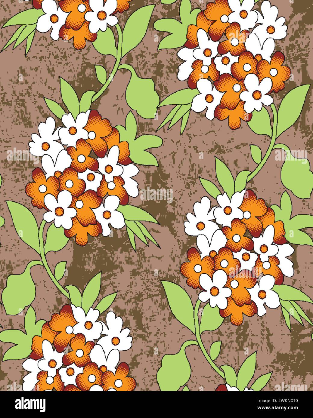 multi colored decorated hand draw rendered traced ornamental all over ...