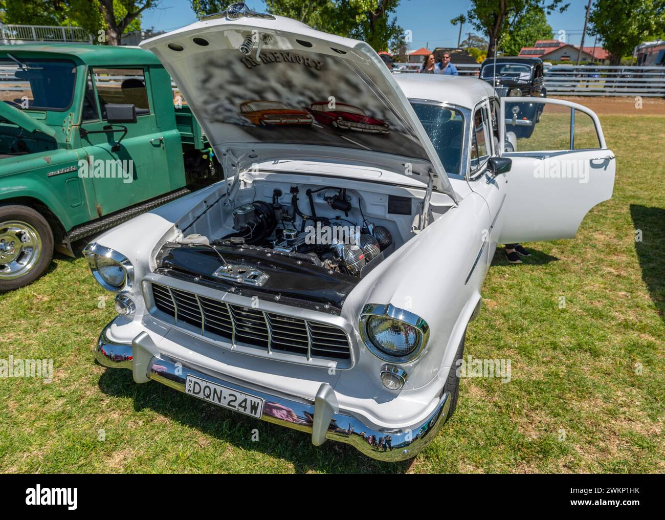 Holden FE at the Glen Innes car show at the showground in Glen Innes, northern New South Wales, Australia Stock Photo