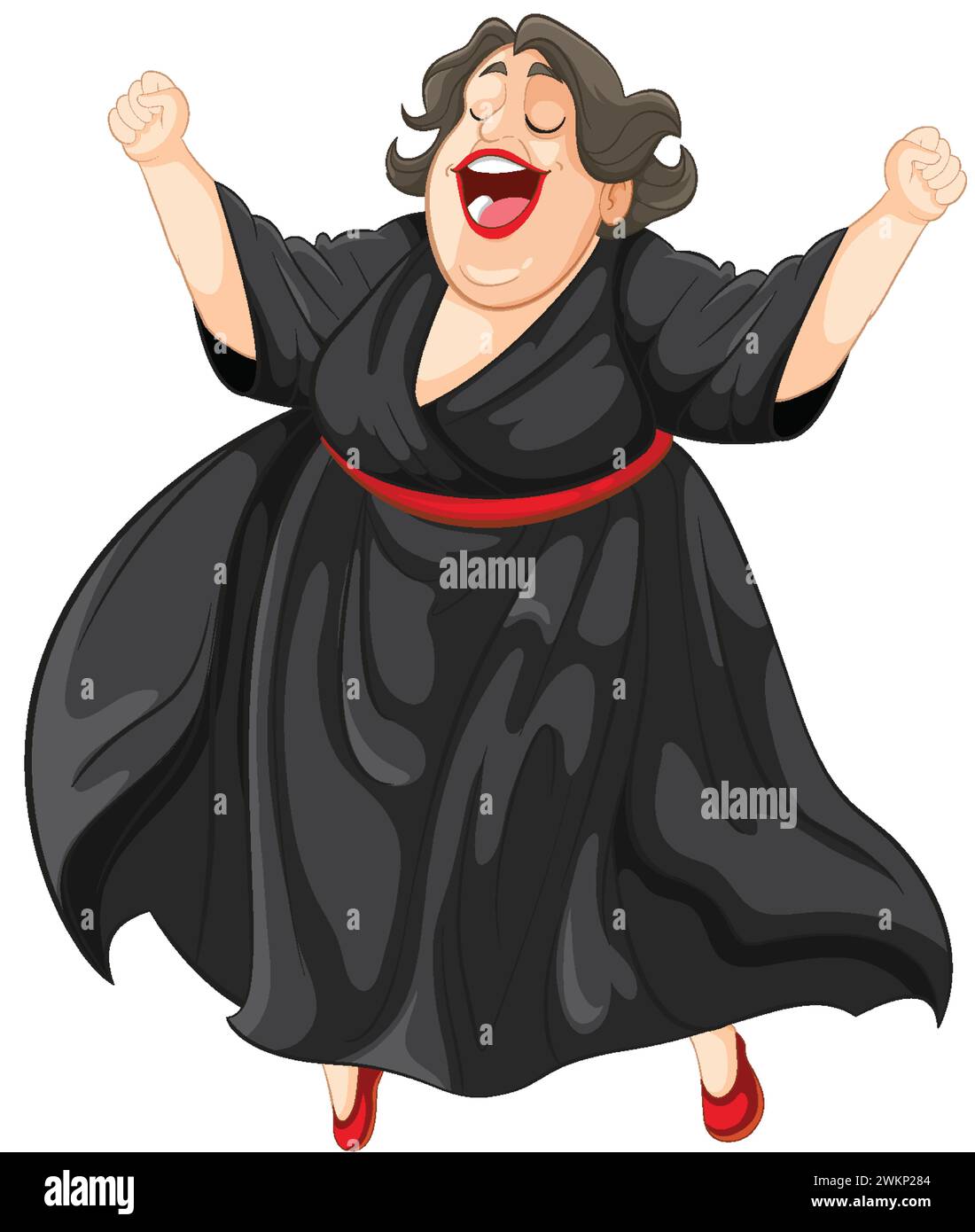 Full figured woman Stock Vector Images - Alamy