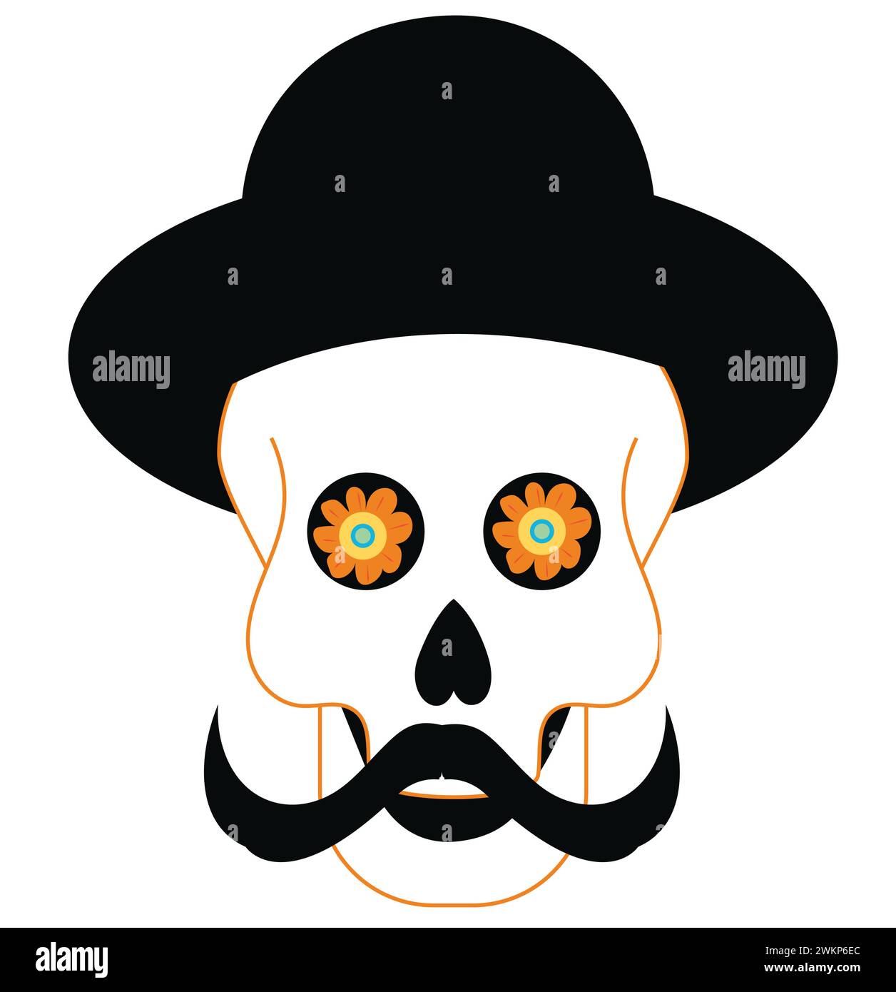 Day; Dead; Skull; Vector; Background; Design; Halloween; Mexican; Pattern; Attention; Ready; Beat; Freeze; Enter; Put; Go; Set; Art; Carnival; Animated Stock Vector