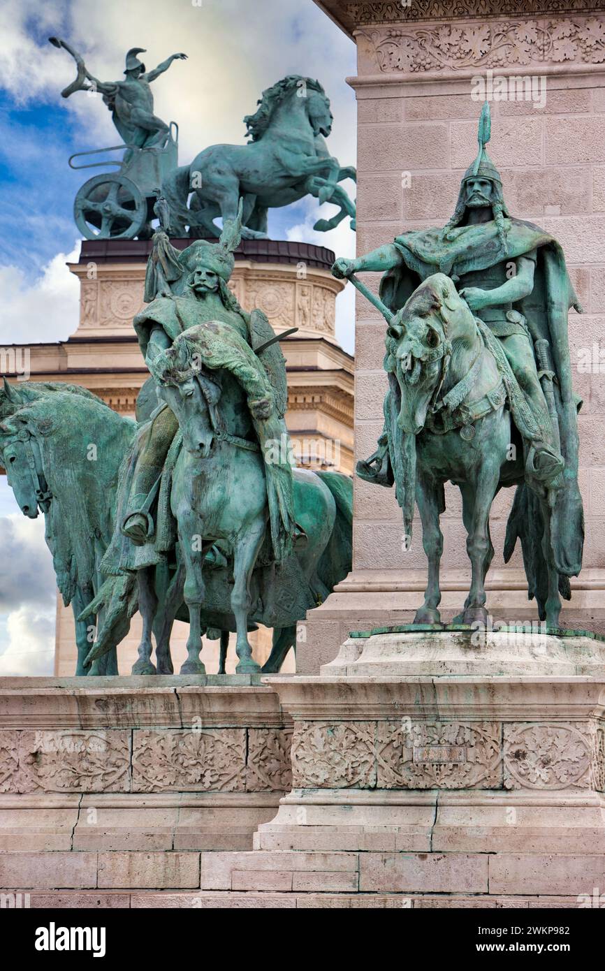 Heroes square, Budapest, Hungary, Europe Stock Photo