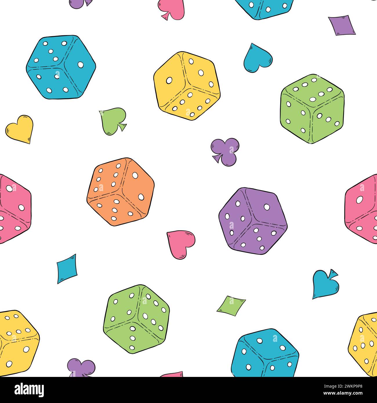 scattered-deck-stock-vector-images-alamy