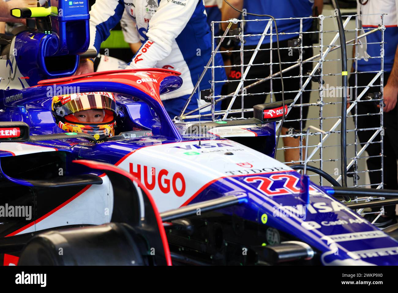 Vcarb Bahrain Testing Sakhir, Bahrain. 22nd Feb, 2024. Yuki Tsunoda (JPN) RB VCARB 01. 22.02. ...