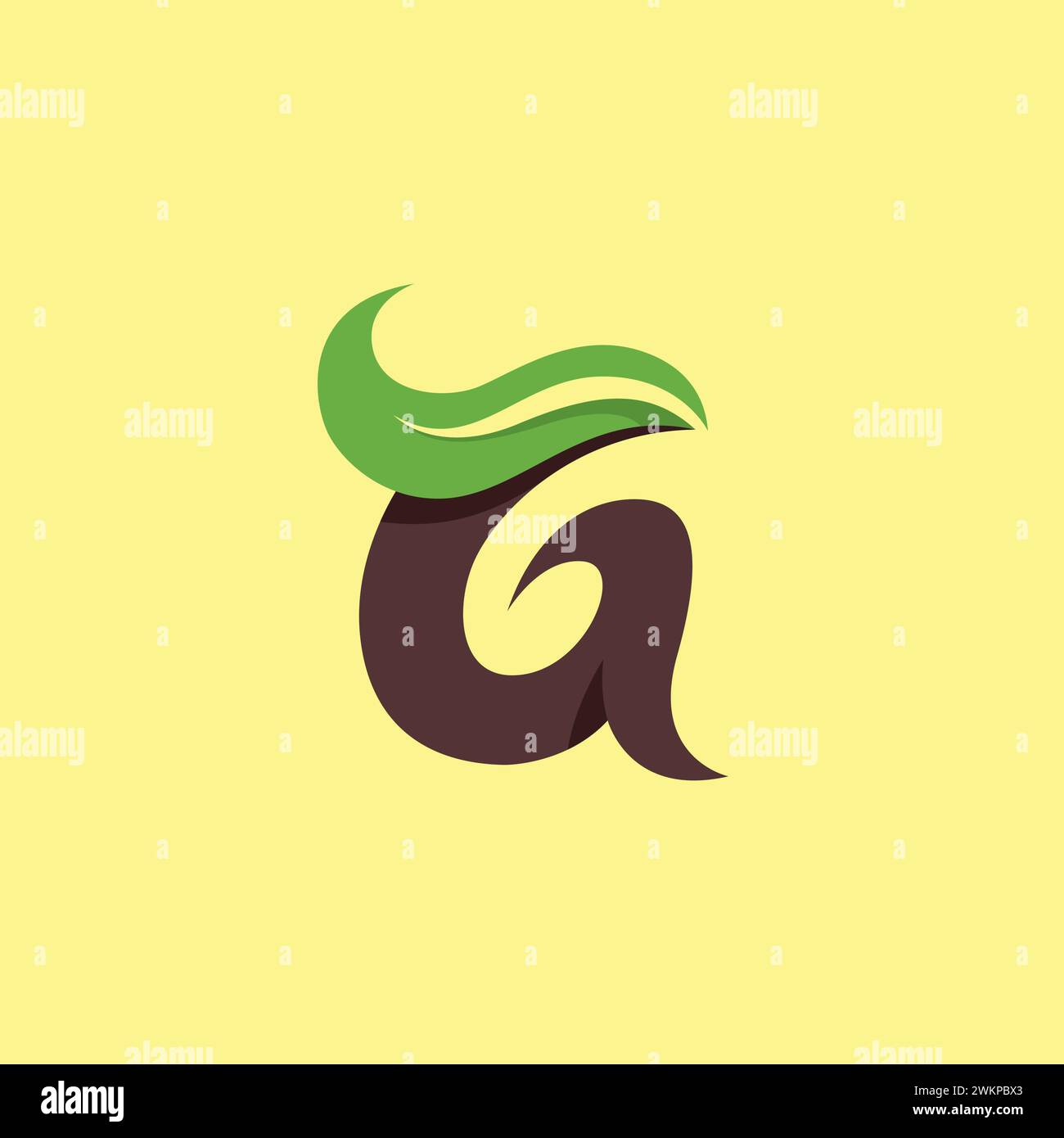 G Leaf Logo Nature. Letter G Growth logo Stock Vector Image & Art - Alamy
