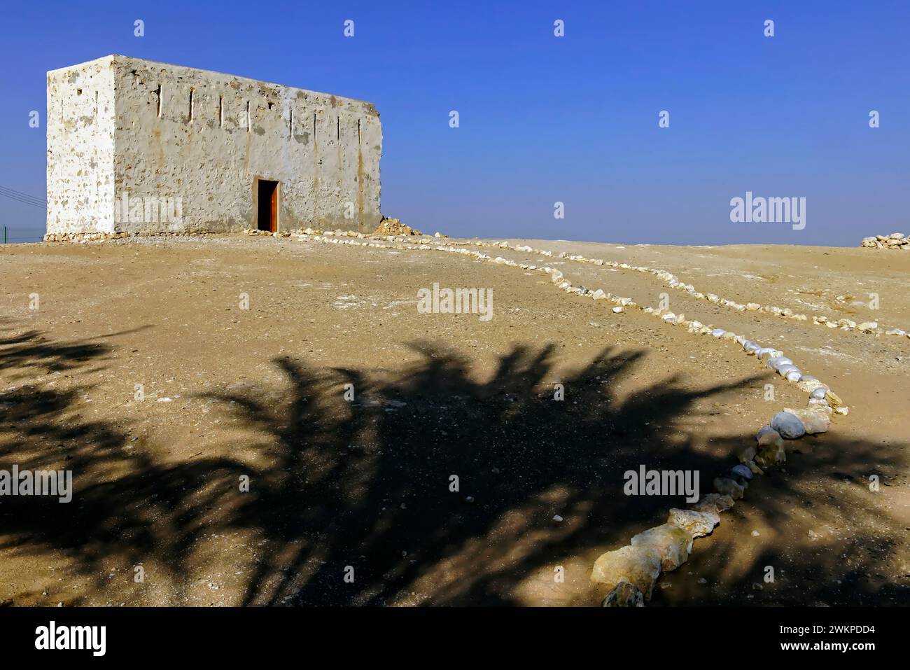 Archeological site of Ubar near Shisr, Rub' al Khali, the Empty Quarter, Oman. Stock Photo