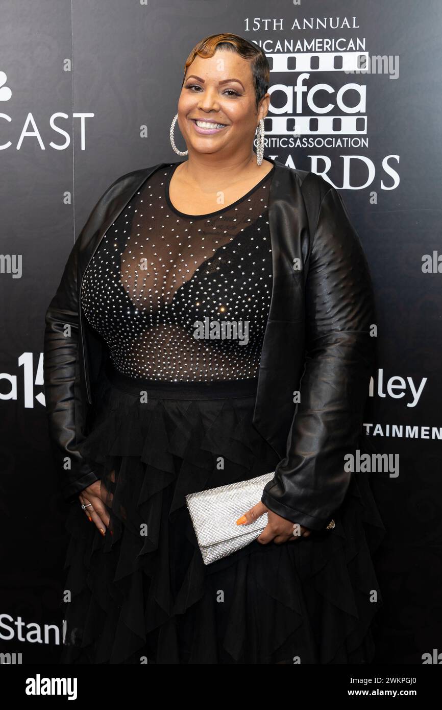 Beverly Hills, USA. 21st Feb, 2024. Kanisha Buss attends the arrivals of  the 15th Annual AAFCA Awards at the Beverly Wilshire, A Four Seasons Hotel  in Beverly Hills, CA on February 21,
