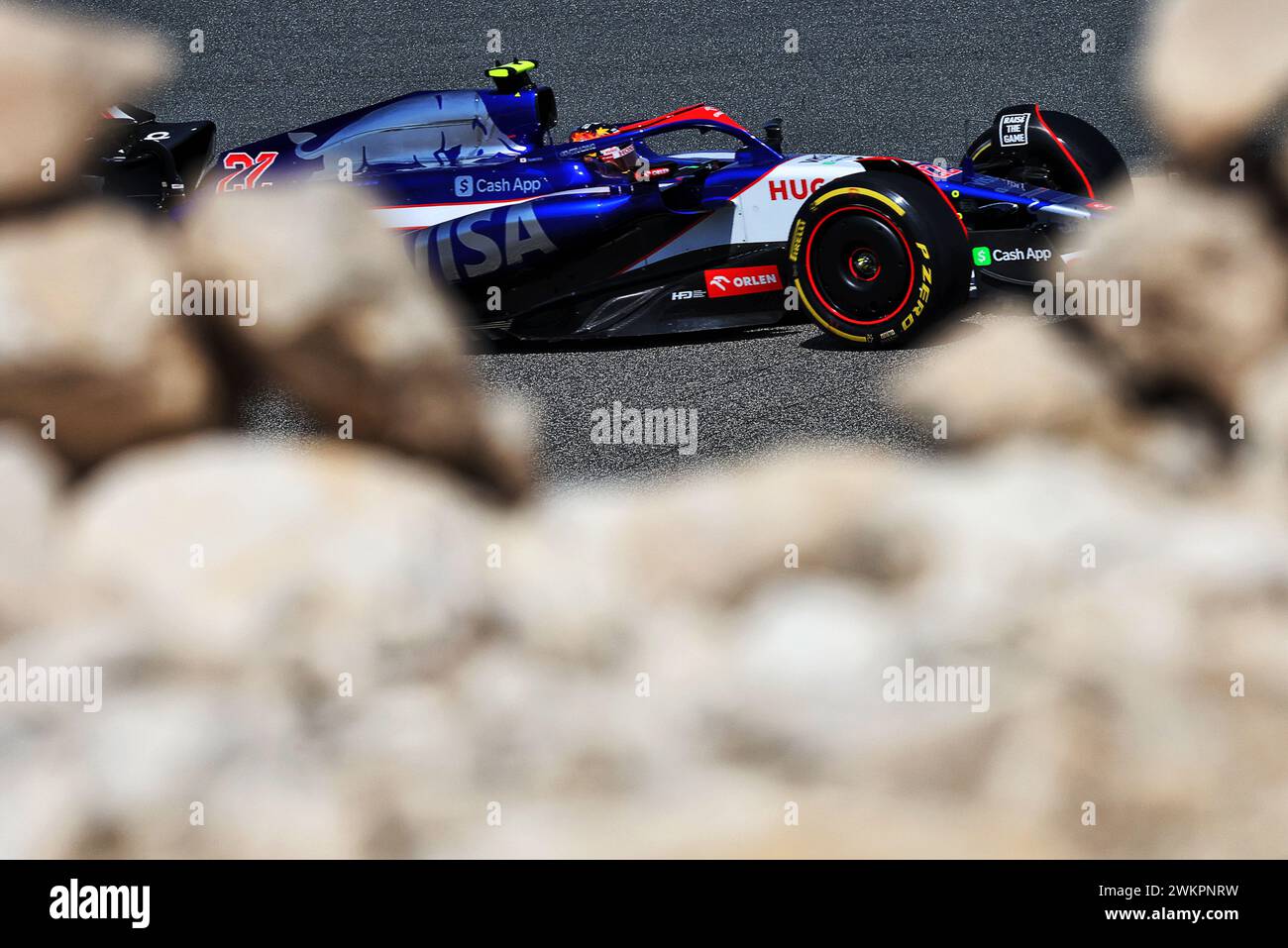 Vcarb Bahrain Testing Sakhir, Bahrain. 22nd Feb, 2024. Yuki Tsunoda (JPN) RB VCARB 01. 22.02. ...