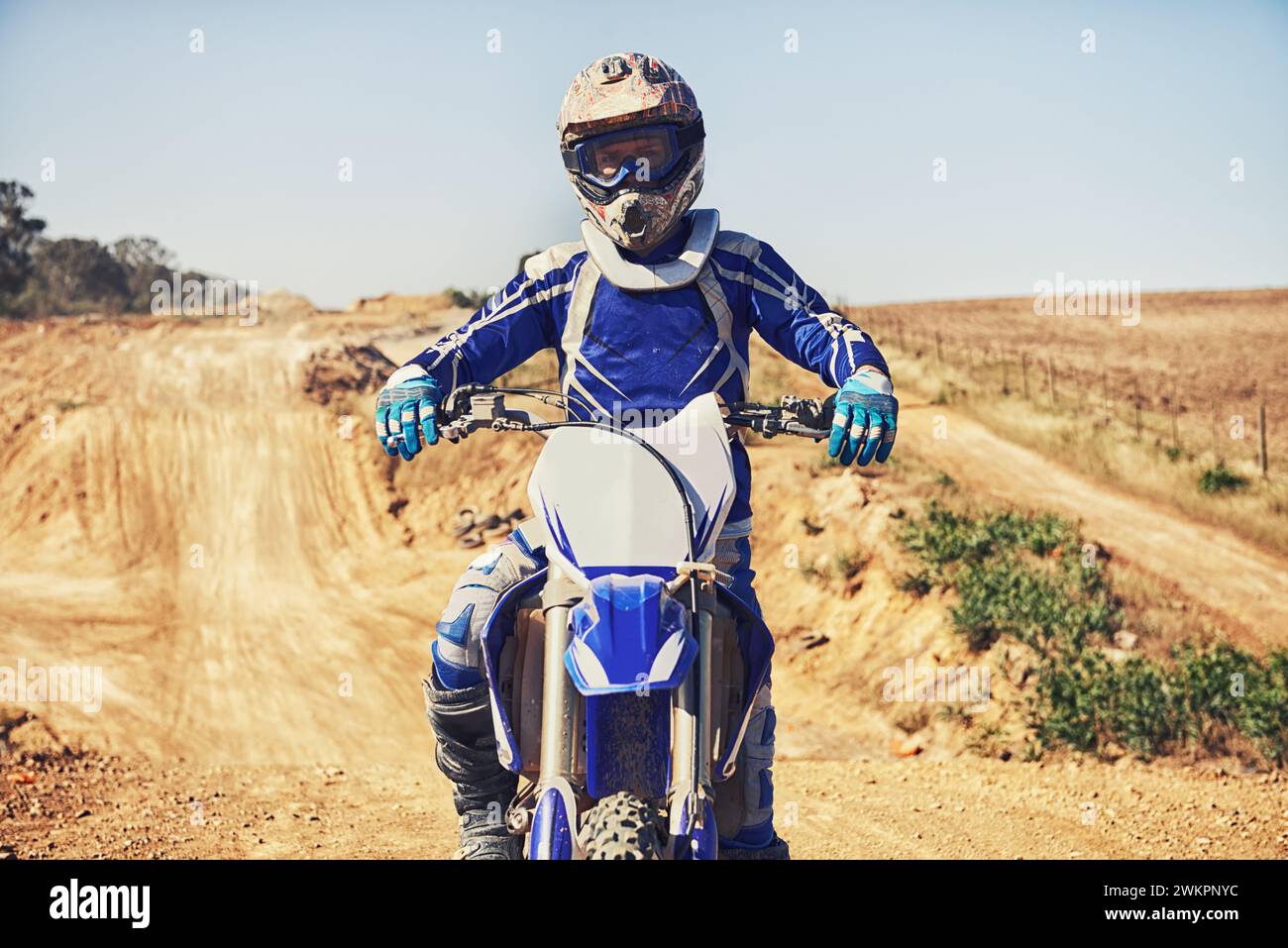 Person Rider Portrait of dirt bike rider hi-res stock photography and images - Alamy