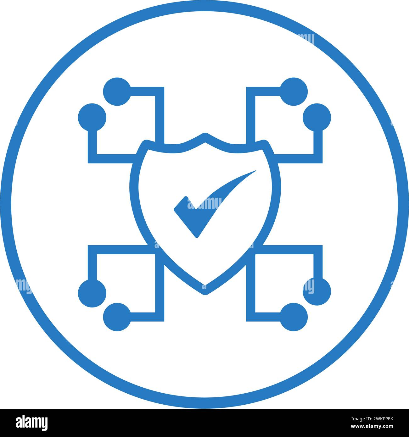Data, security, shield icon. Simple vector illustration for web, print files, graphic or commercial purposes. Stock Vector
