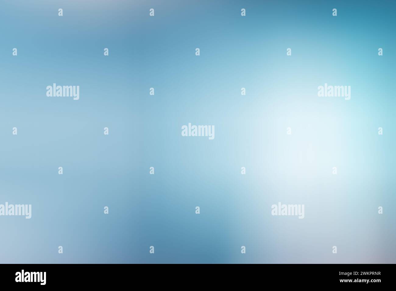 Abstract soft blue gradient background with smooth light lines for copy space. Stock Photo