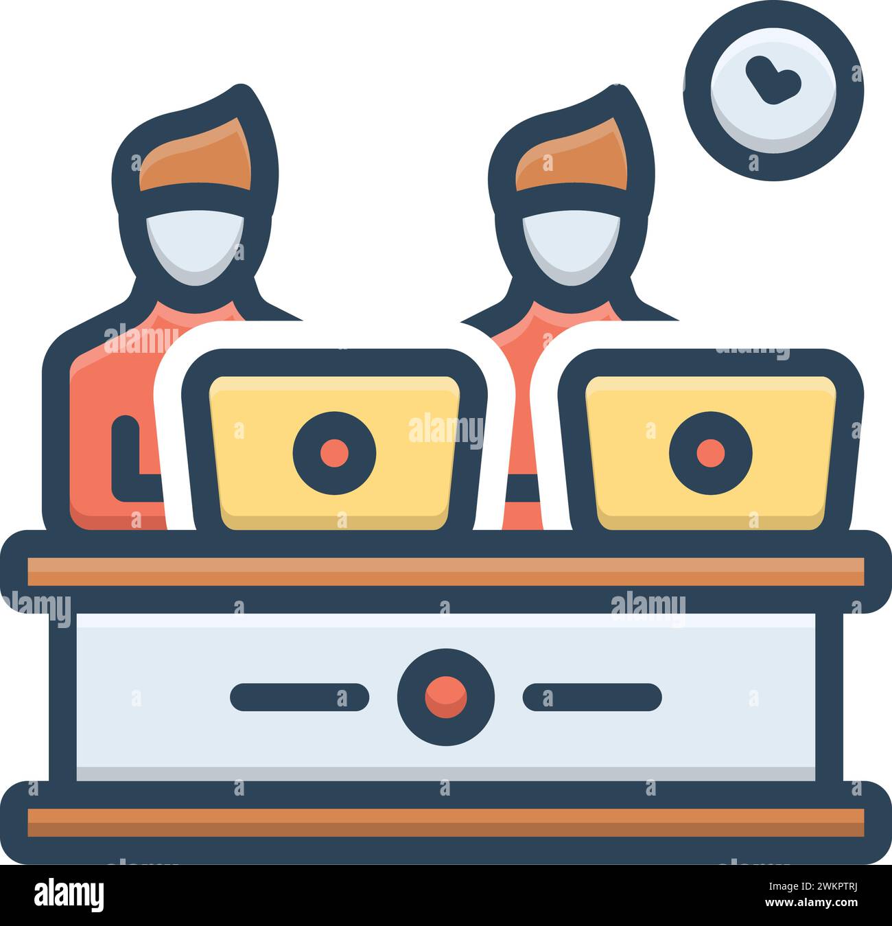 Icon for co worker,associate Stock Vector