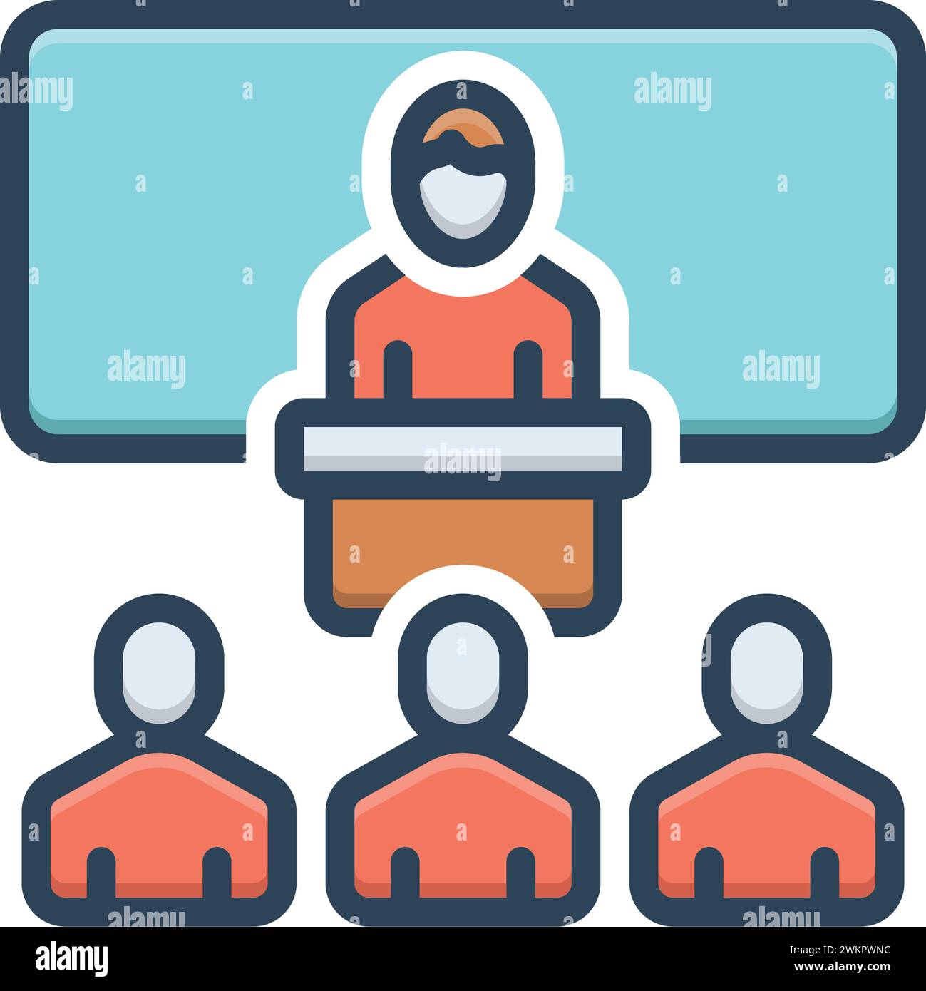 Icon for presentation,conference Stock Vector Image & Art - Alamy