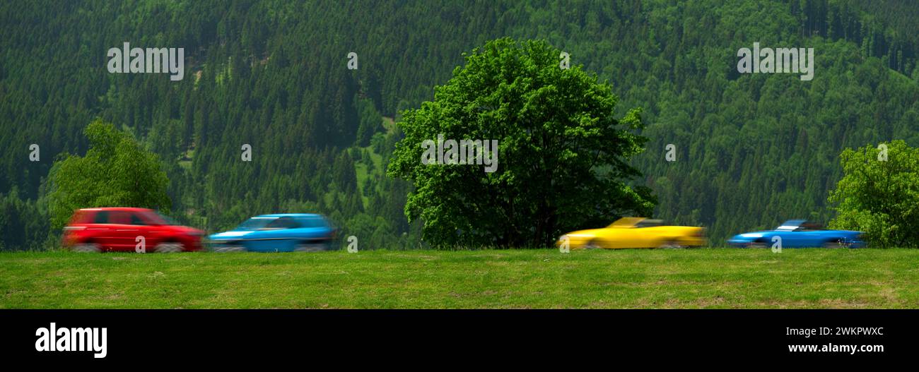 cars motion blur Stock Photo Alamy
