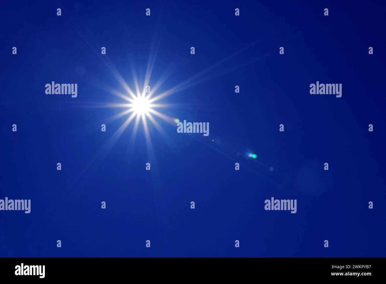 Sun In Blue sun in blue sky Stock Photo - Alamy