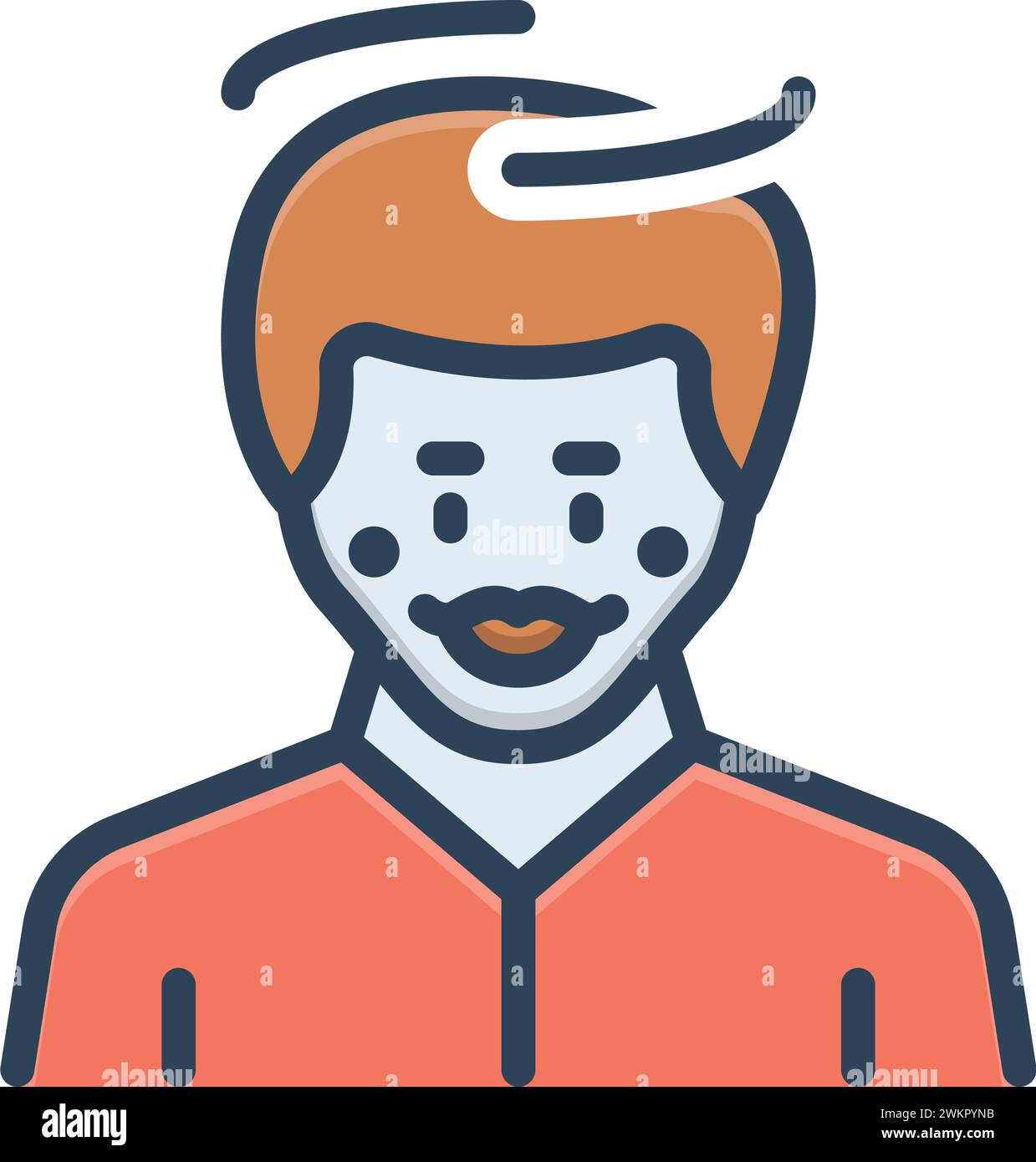 Icon for innocent,candid Stock Vector