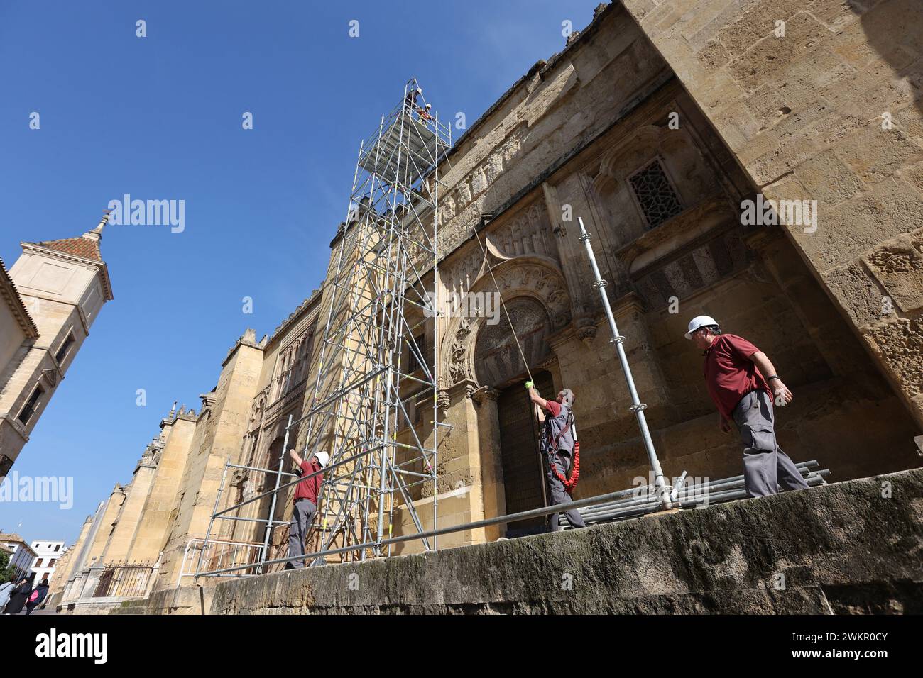 Córdoba, 01/31/2024. Restoration work on the maqsura of the Mosque-Cathedral begins. Photo: Valerio Merino. ARCHCOR. Credit: Album / Archivo ABC / Valerio Merino Stock Photo