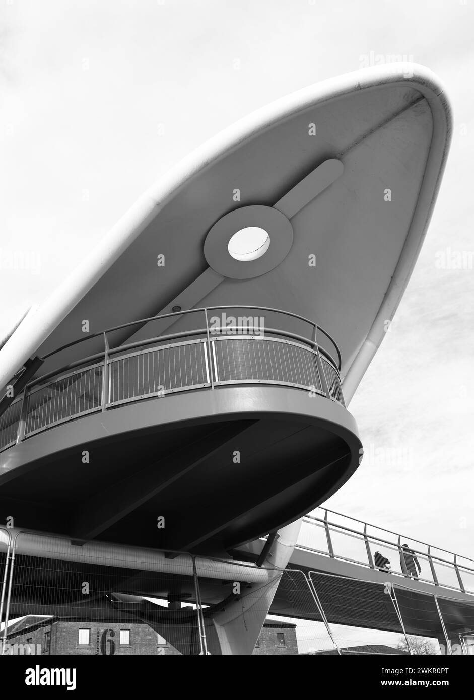 The new Murdoch's Connection Bridge, a footbridge over the A63 ...