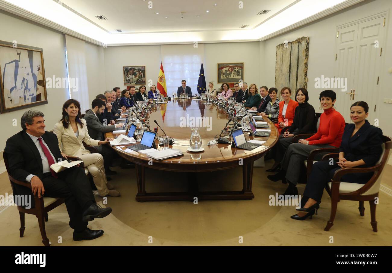 Madrid, 11/22/2023. Pedro Sánchez chairs the first meeting of the Council of Ministers of the XV Legislature at the Moncloa Palace. Photo: Jaime García. ARCHDC. Credit: Album / Archivo ABC / Jaime García Stock Photo
