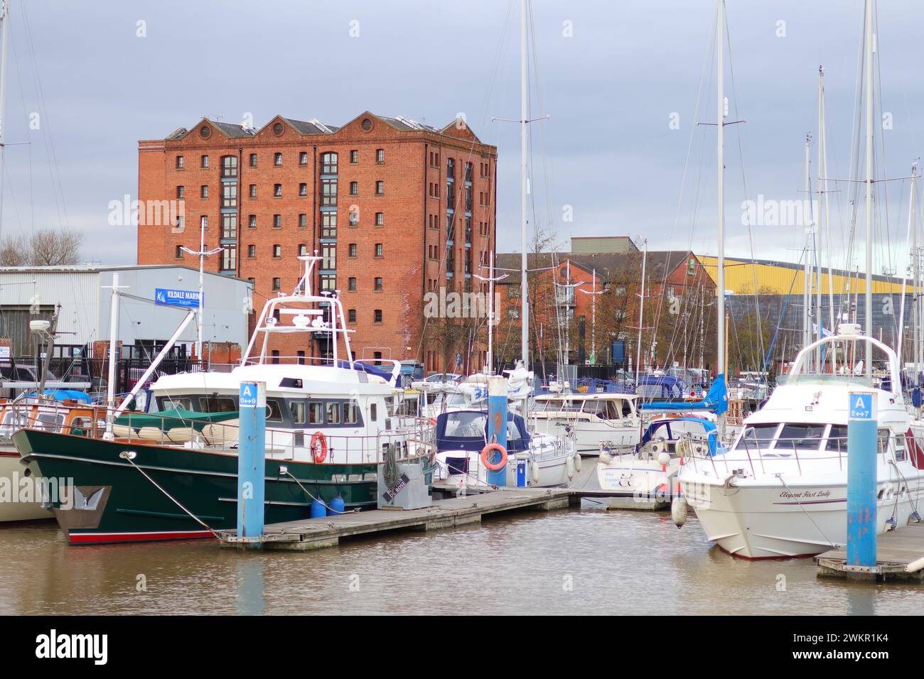 The new Marina area at Hull, Yorkshire, UK Stock Photo
