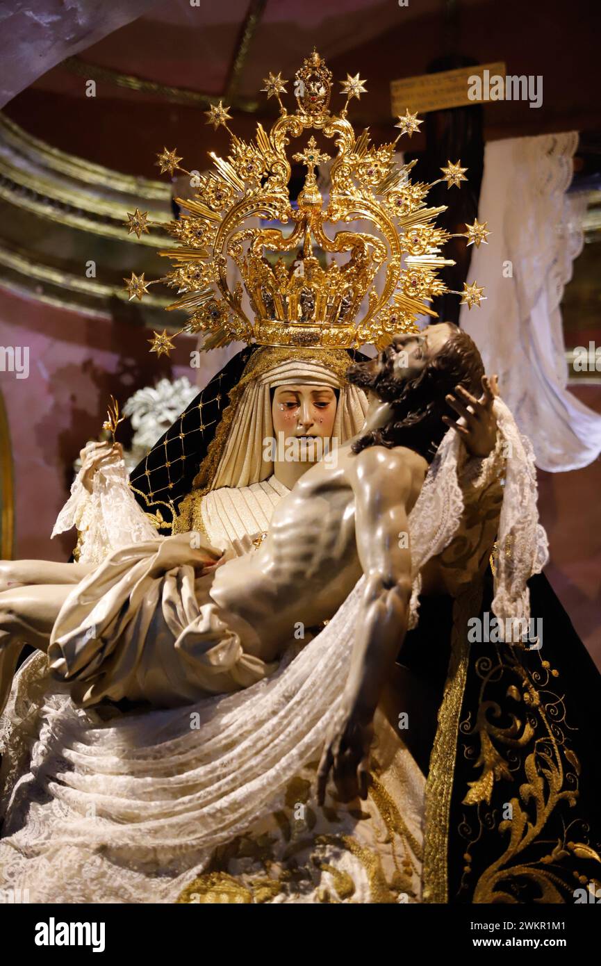 Córdoba, 04/09/2020. Photos of the Virgin of Angustias in San Agustín. Photo: Álvaro Carmona. Archcor. Credit: Album / Archivo ABC / Álvaro Carmona Stock Photo