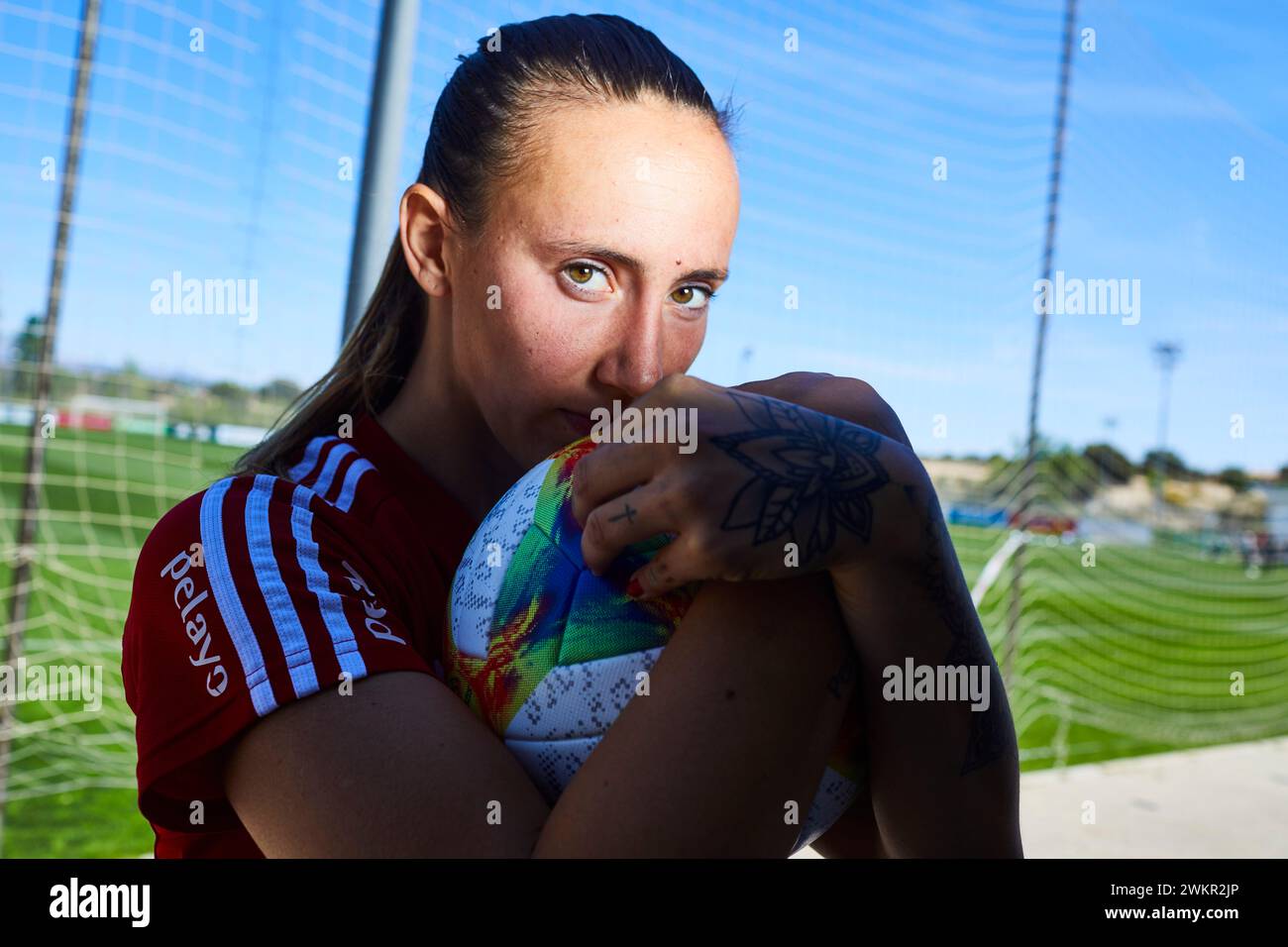 Madrid, 05/29/2019. Headquarters of the Royal Spanish Football Federation. Soccer City in Las Rozas. Training of the senior women's team prior to the World Cup in France. Posed on midfielder Virginia Torrecilla. Photo: Guillermo Navarro. ARCHDC. Credit: Album / Archivo ABC / Guillermo Navarro Stock Photo