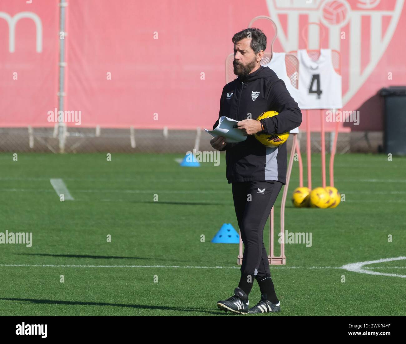 Seville, 02/04/2024. Sevilla Fc training in the Sports City. Photo: JM Serrano. Archsev. Credit: Album / Archivo ABC / Juan Manuel Serrano Becerra Stock Photo