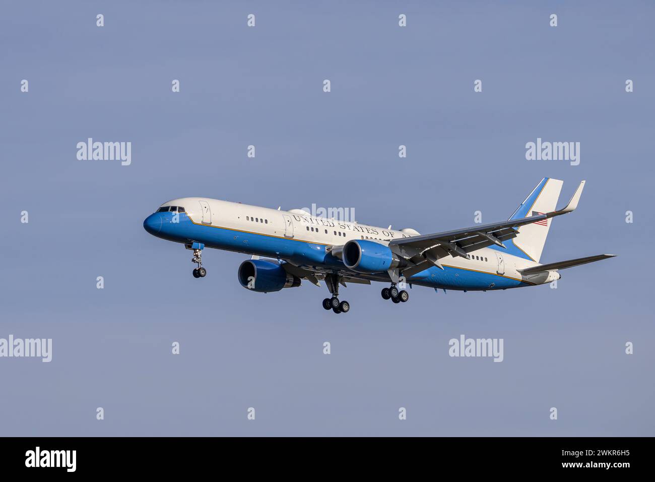 United States Air Force Boeing C32A with The Aircraft Number 980001