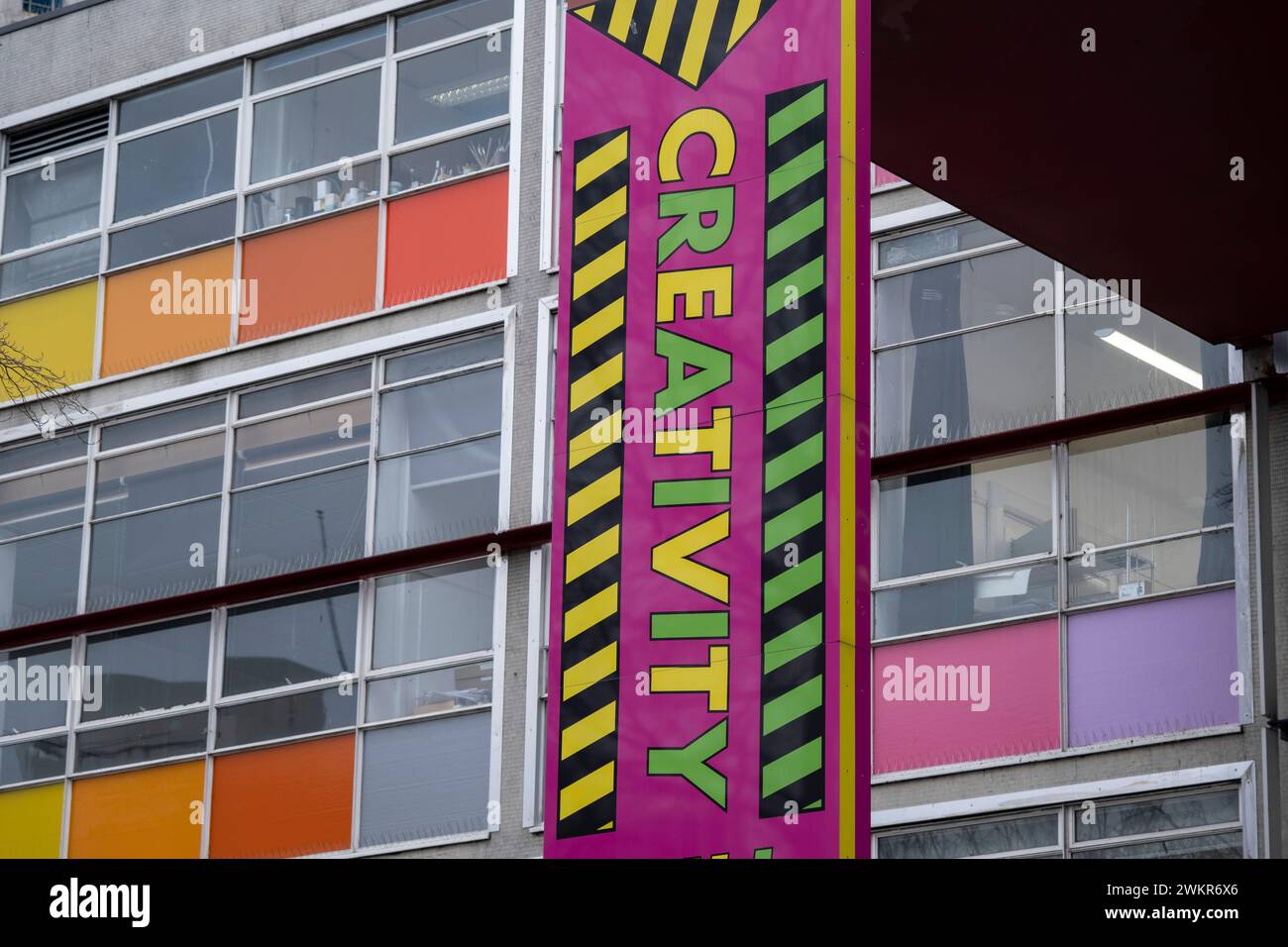 Creativity sign outside the LCC London College of Communication on 7th ...