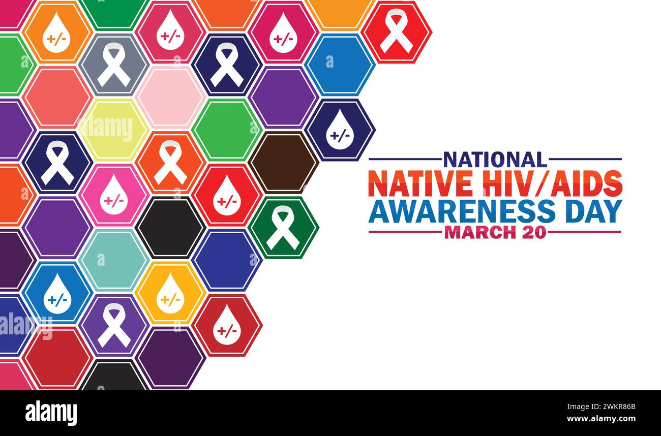 National Native HIV AIDS Awareness Day wallpaper with shapes and ...