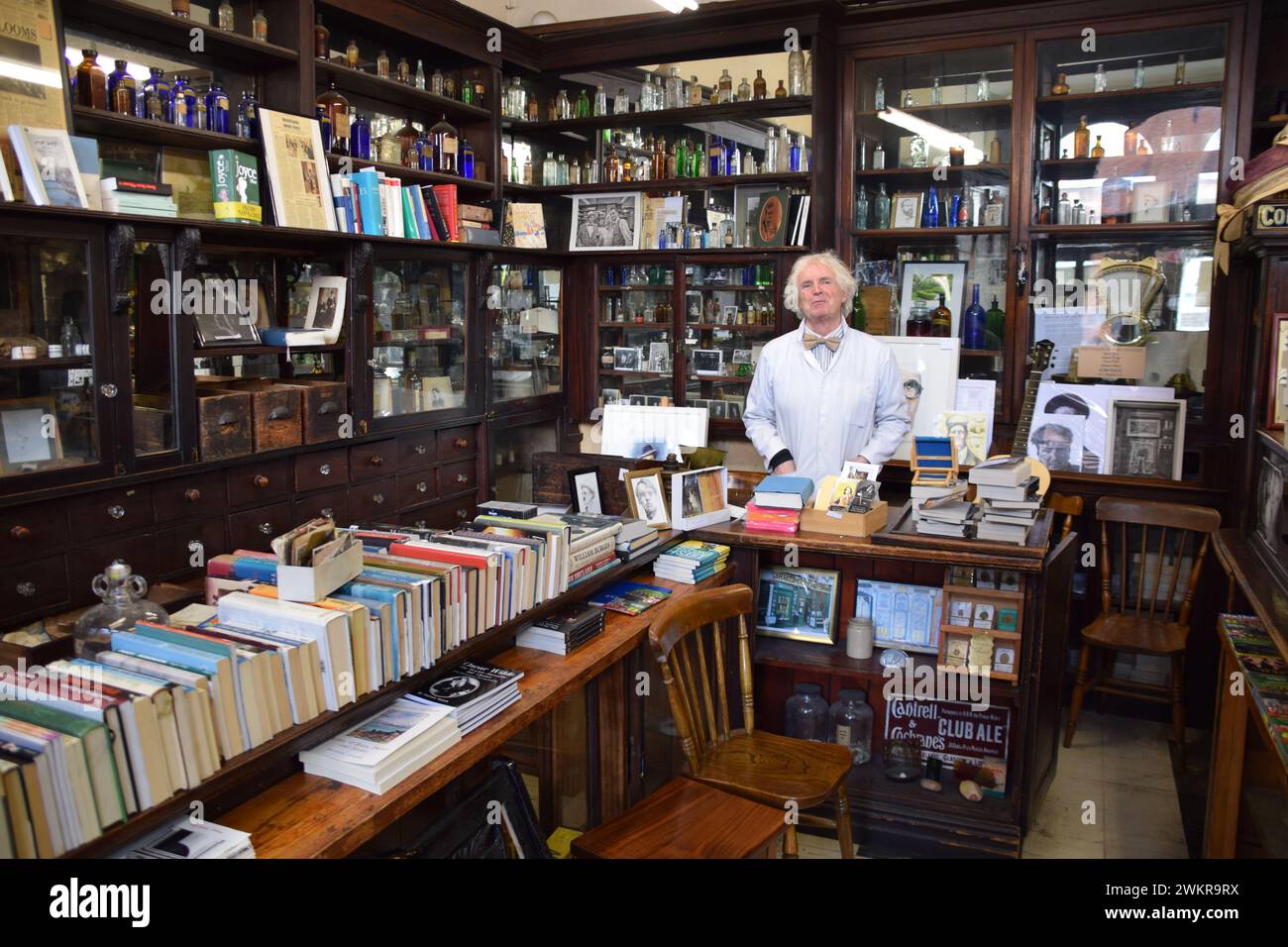 Sweny’s pharmacy, as featured in James Joyce’s Ulysses. Dublin, Ireland. Stock Photo