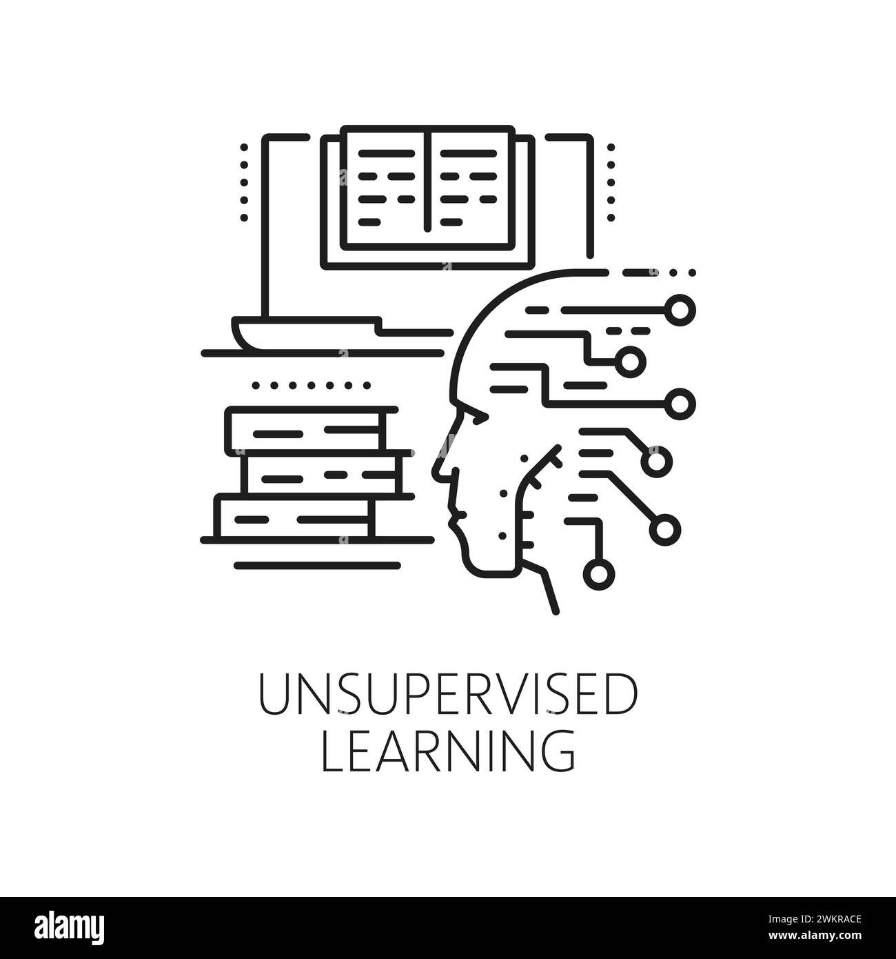 Machine unsupervised learning, AI artificial intelligence algorithm ...