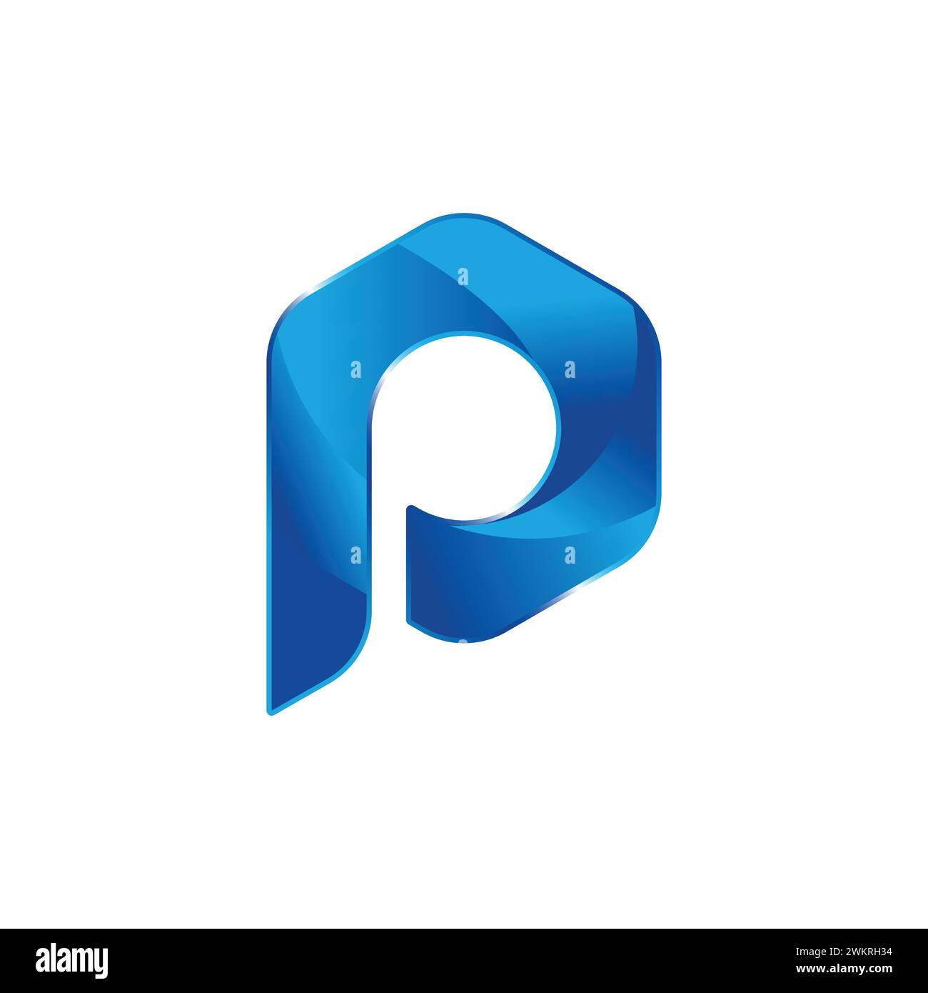 Monogram Initial P Sport Logo Design Stock Vector (Royalty Free