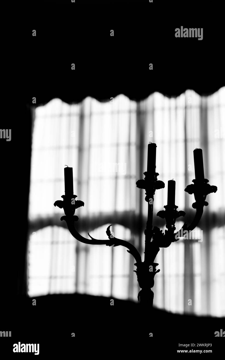 Silhouetted Candle Arbara In An English Castle Stock Photo Alamy silhouetted-candle-arbara-in-an-english-castle-stock-photo-alamy