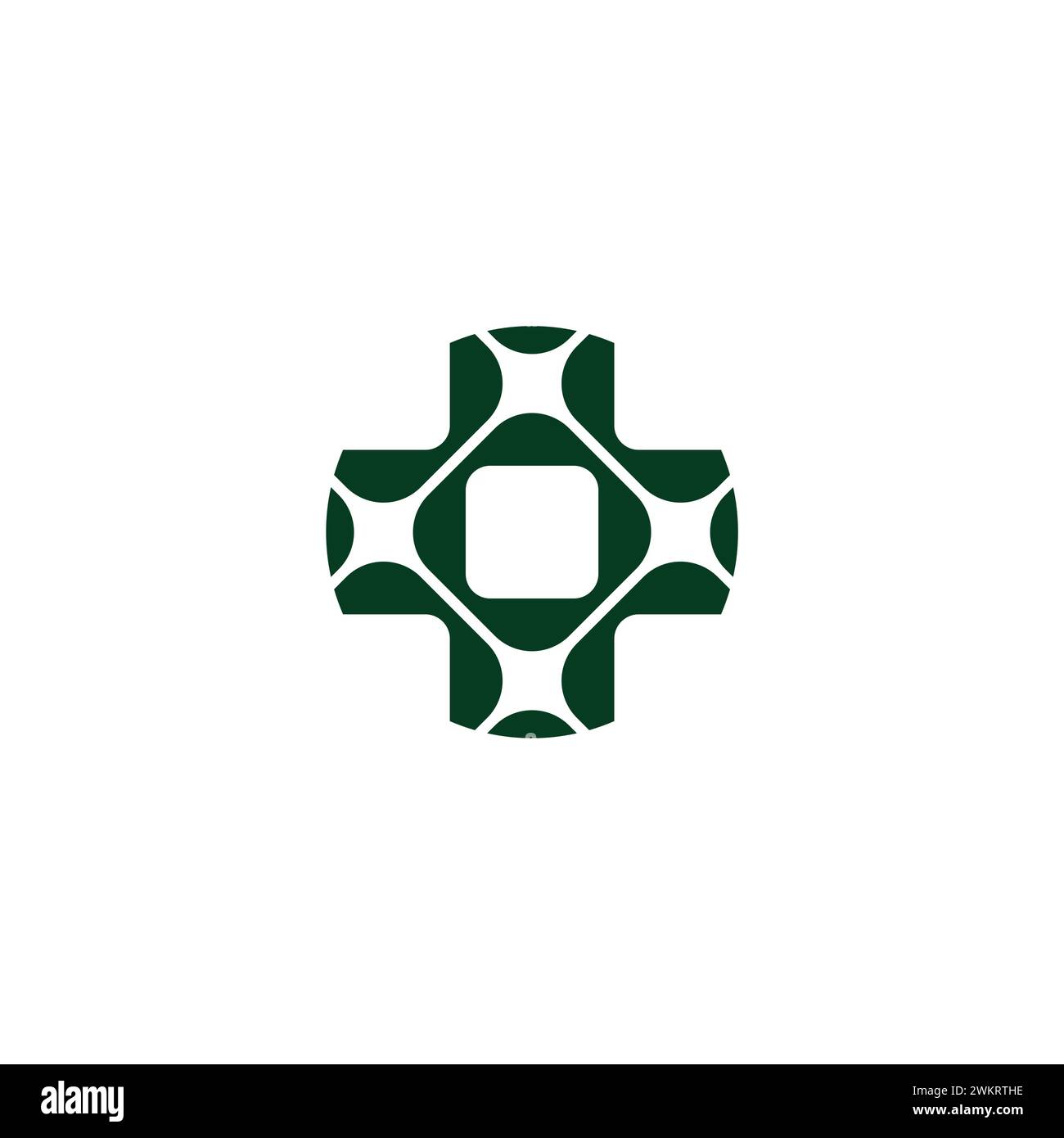 plus medical shines stars symbol logo vector Stock Vector