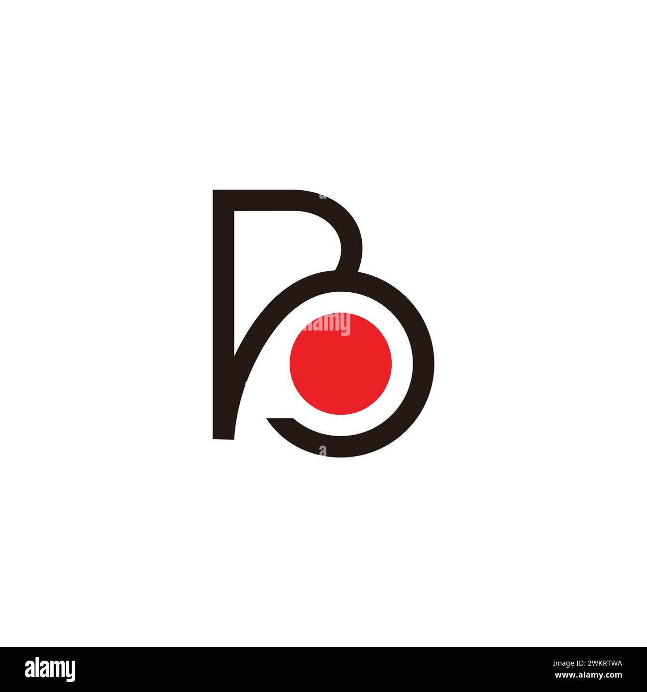 Red dot logo Stock Vector Images Alamy