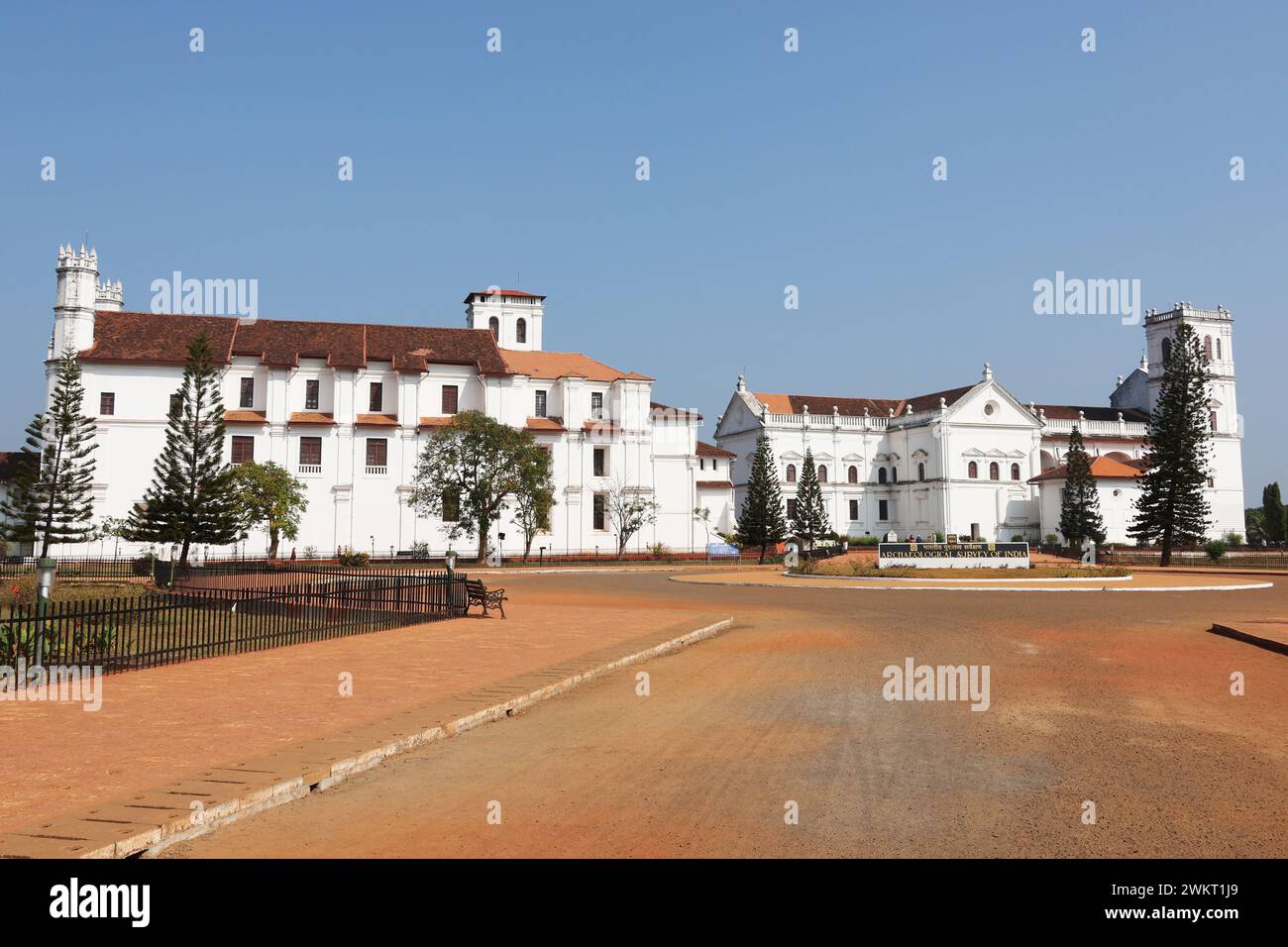 Church of St. Francis of Assisi and Se Cathedral, Old Goa, India Stock Photo