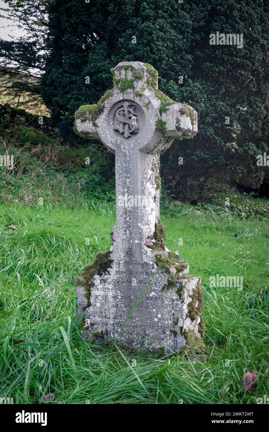 Ancient St John’s in the Vale church and graveyard, Cumbria, Lake District Stock Photo