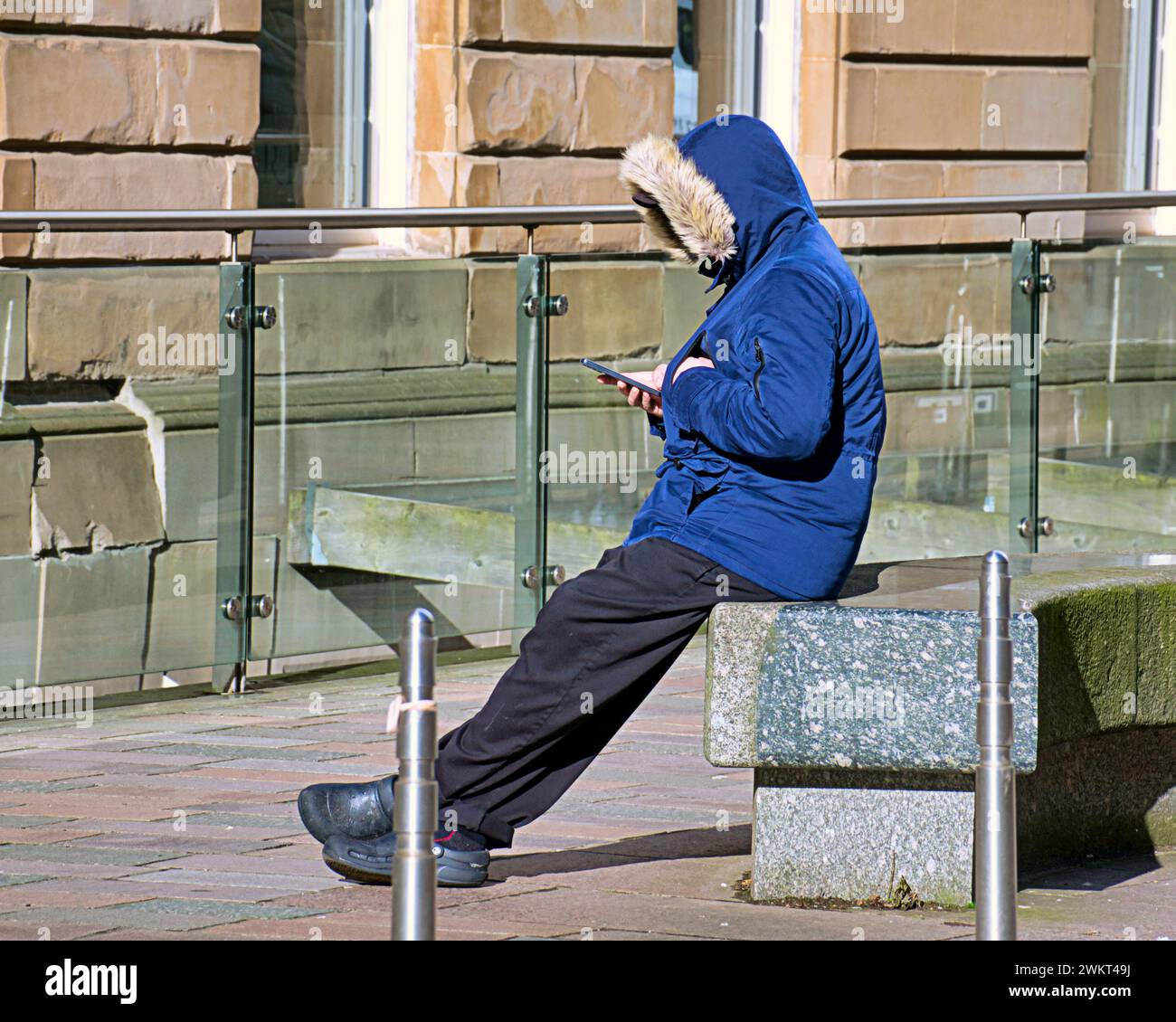 Glasgow, Scotland, UK. 22nd February, 2024. UK Weather:  Sunny on Buchanan street the style mile and shopping capital of Scotland. Credit Gerard Ferry/Alamy Live News Stock Photo