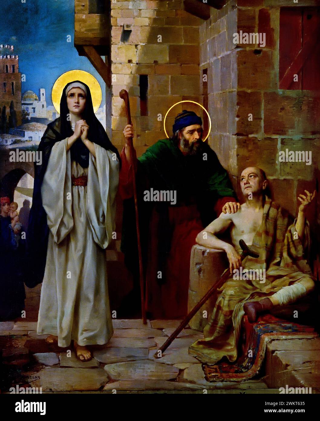 One of the seven sorrows of the virgin by jozef janssen 1854 1939 the
