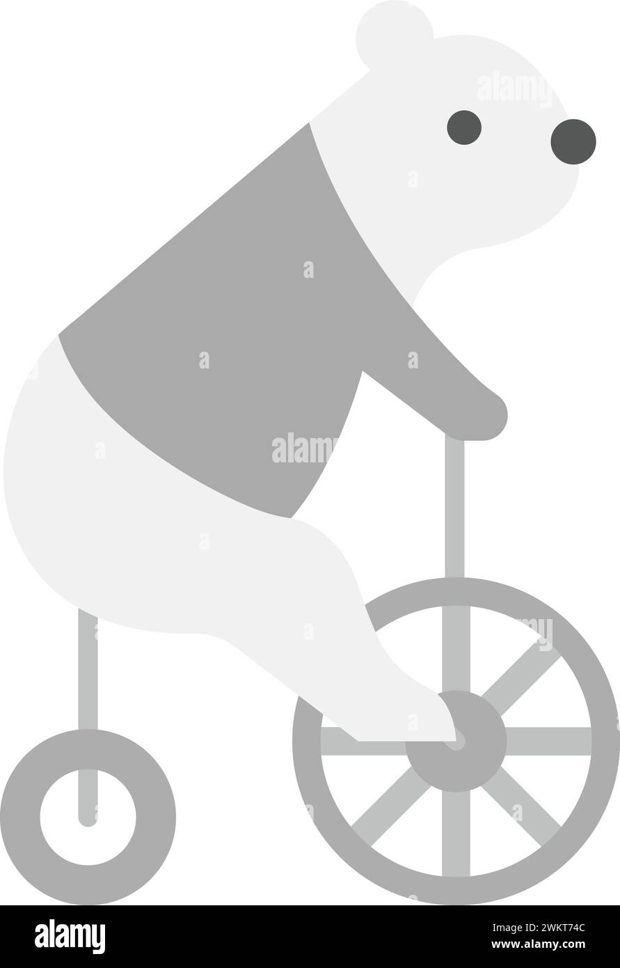 Bear Performing icon vector image. Stock Vector