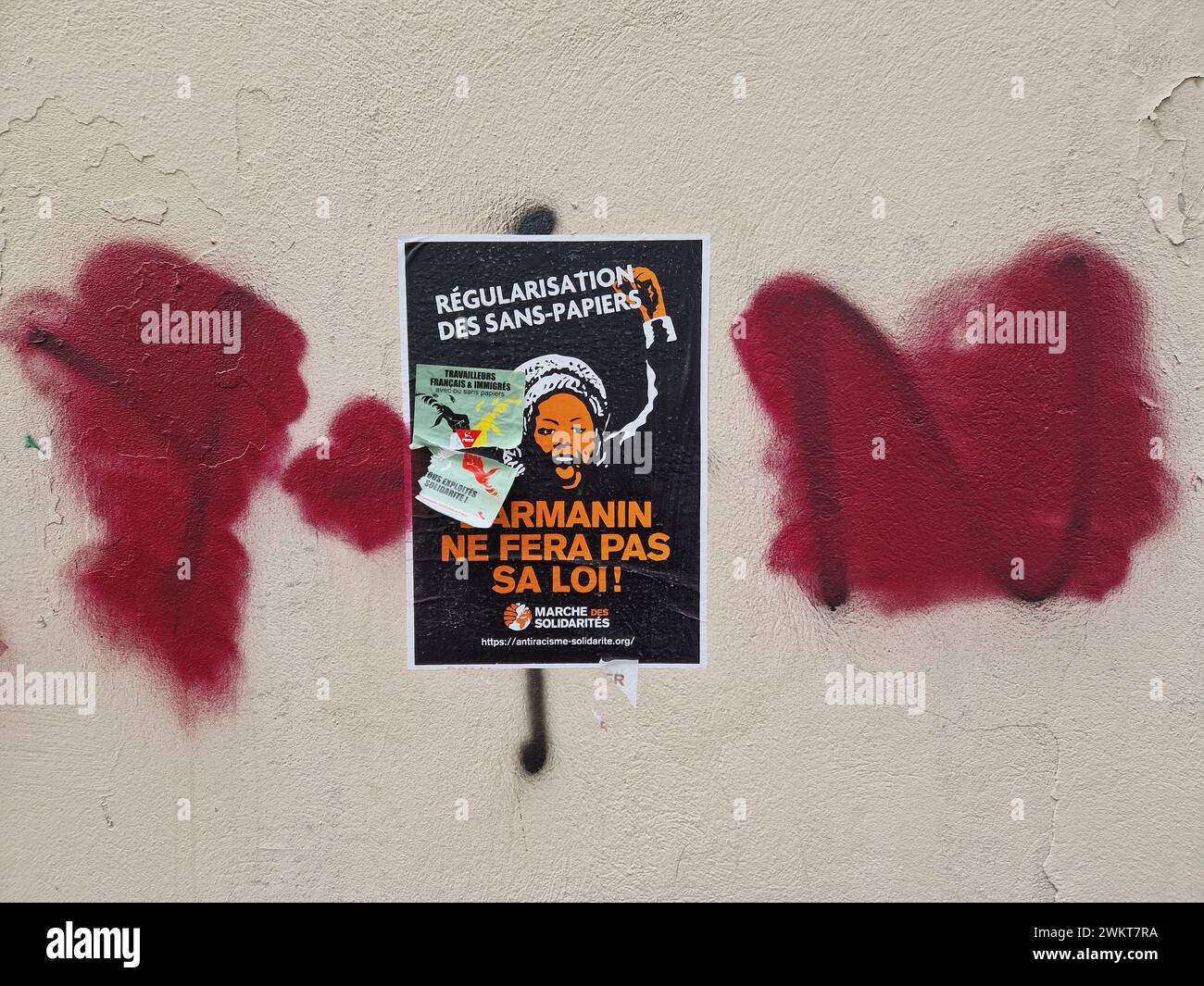 Call to the regularization of undocumented immigrants, poster, Lyon ...